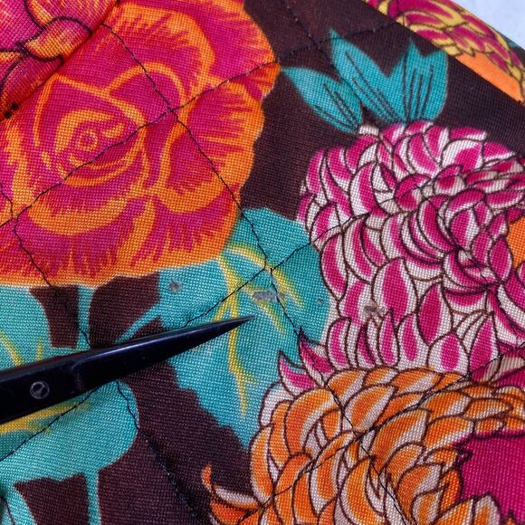 Vintage Quilted Jacket Women 10 Floral Toggle Button Boho Mr Z San Fransisco - Picture 8 of 14